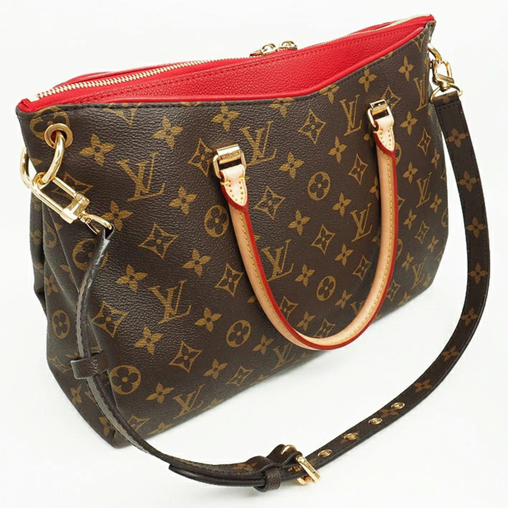 Louis Vuitton Handbag Cerise Red Pallas Monogram